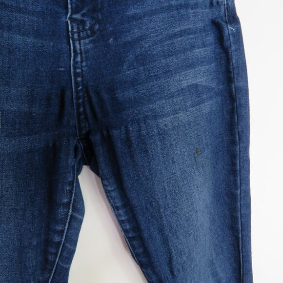 Fashion Nova Blue High Rise Curvy Skinny Jeans Size 0 Dark Wash Stretchy - Picture 3 of 7